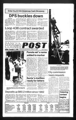 Panola County Post (Carthage, Tex.), Vol. 12, No. 34, Ed. 1 Sunday, December 1, 1985