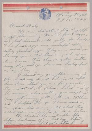 [Letter from Joe Davis to Catherine Davis - October 16, 1944]