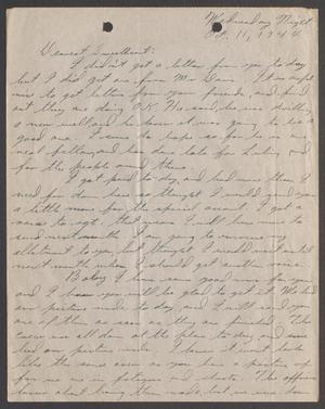 Primary view of object titled '[Letter from Joe Davis to Catherine Davis - October 11, 1944]'.
