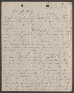 [Letter from Joe Davis to Catherine Davis - October 9, 1944]