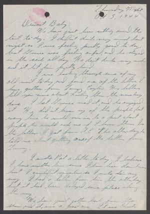 [Letter from Joe Davis to Catherine Davis - October 5, 1944]