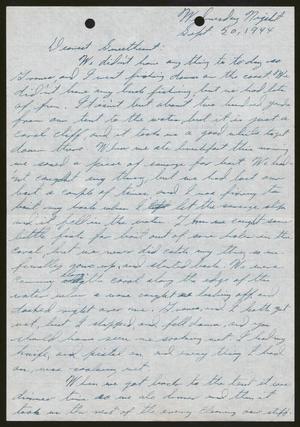 [Letter from Joe Davis to Catherine Davis - September 20, 1944]