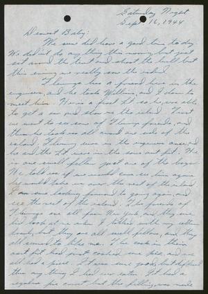 [Letter from Joe Davis to Catherine Davis - September 16, 1944]