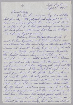 [Letter from Joe Davis to Catherine Davis - September 2, 1944]