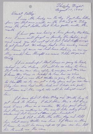 [Letter from Joe Davis to Catherine Davis - August 17, 1944]