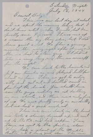 [Letter from Joe Davis to Catherine Davis - July 15, 1944]