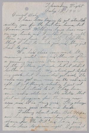 [Letter from Joe Davis to Catherine Davis - July 13, 1944]