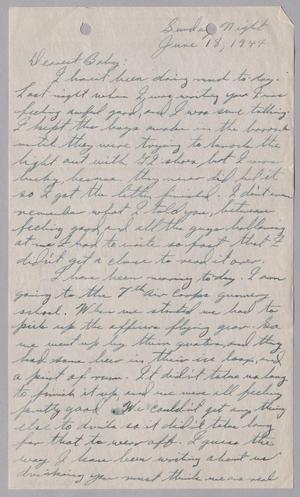 [Letter from Joe Davis to Catherine Davis - June 18, 1944]
