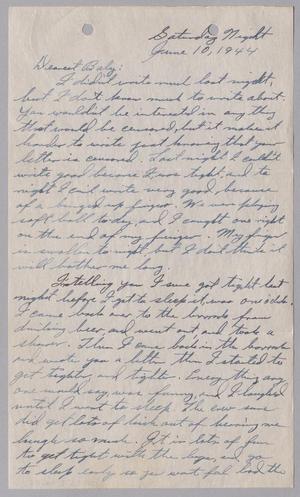 [Letter from Joe Davis to Catherine Davis - June 10, 1944]