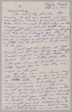 [Letter from Joe Davis to Catherine Davis - February 26, 1945]