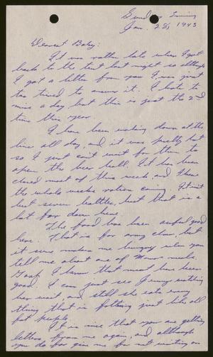 [Letter from Joe Davis to Catherine Davis - January 28, 1945]