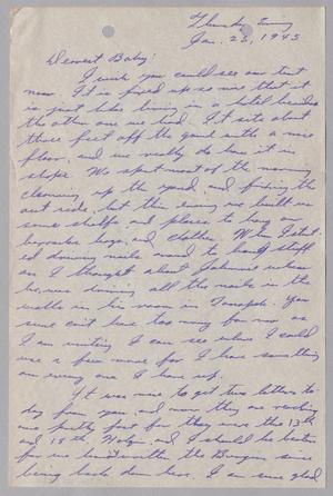Primary view of object titled '[Letter from Joe Davis to Catherine Davis - January 25, 1945]'.