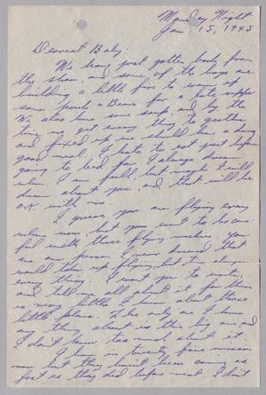 [Letter from Joe Davis to Catherine Davis - January 15, 1945]