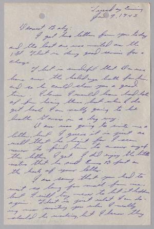 [Letter from Joe Davis to Catherine Davis - January 9, 1945]
