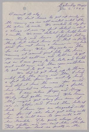 [Letter from Joe Davis to Catherine Davis - January 6, 1945]