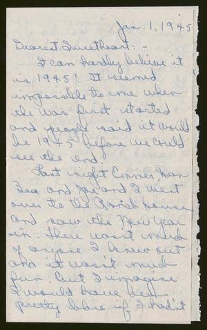 [Letter from Catherine Davis to Joe Davis - January 1, 1945]