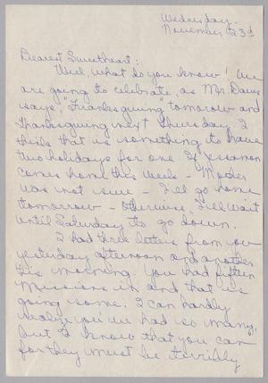 [Letter from Catherine Davis to Joe Davis - November 23, 1944]