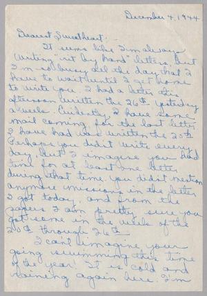 [Letter from Catherine Davis to Joe Davis - December 4, 1944]
