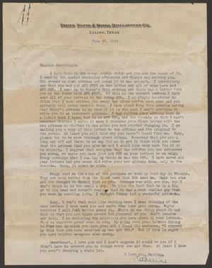 [Letter from Catherine Davis to Joe Davis - June 23, 1944]