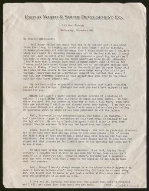 Primary view of object titled '[Letter from Catherine Davis to Joe Davis - November 8, 1944, #2]'.