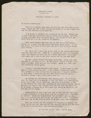 [Letter from Catherine Davis to Joe Davis - November 4, 1944]