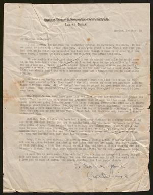 [Letter from Catherine Davis to Joe Davis - October 30, 1944]