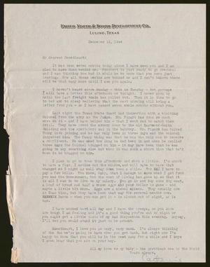 [Letter from Catherine Davis to Joe Davis - December 12, 1944]