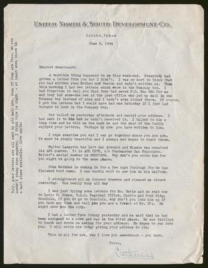[Letter from Catherine Davis to Joe Davis - June 5, 1944]
