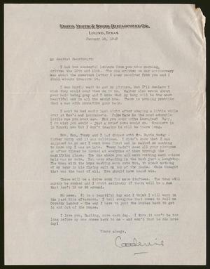 [Letter from Catherine Davis to Joe Davis - January 19, 1945