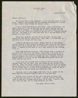 [Letter from Catherine Davis to Joe Davis - January 23, 1945]