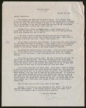 [Letter from Catherine Davis to Joe Davis - January 26, 1945]