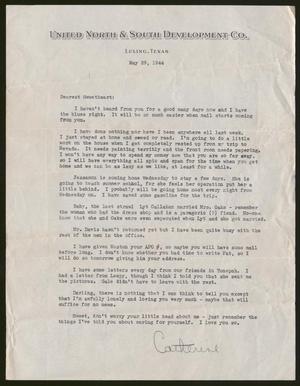 [Letter from Catherine Davis to Joe Davis - May 29, 1944]