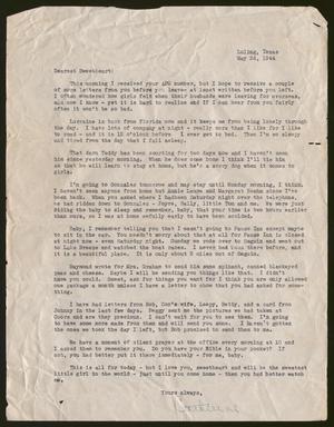[Letter from Catherine Davis to Joe Davis - May 26, 1944]