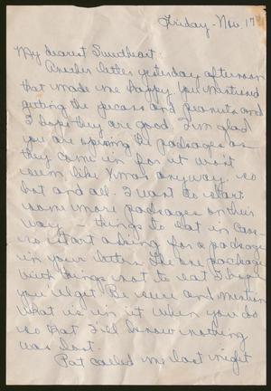 [Letter from Catherine Davis to Joe Davis - November 17, 1944]