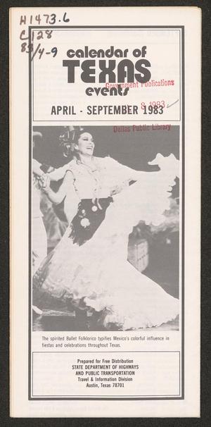 Calendar of Texas Events: April-September 1983