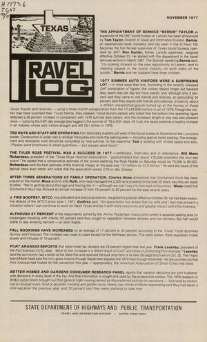 Texas Travel Log, November 1977