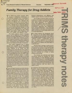 TRIMS Therapy Notes, Volume 2, Number 7, September 1981