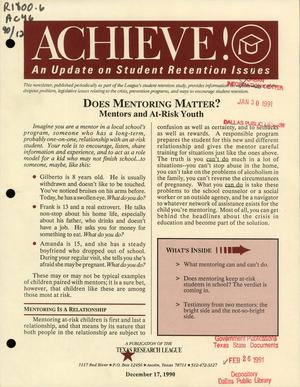 Primary view of object titled 'Achieve!, December 1990'.