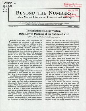 Primary view of object titled 'Beyond the Numbers, Volume 2, Number 2, February 1999'.