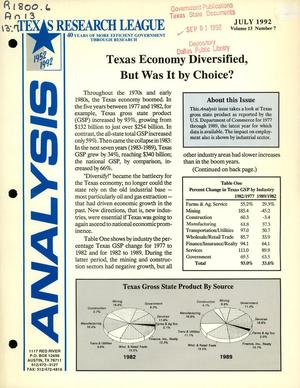 Analysis, Volume 13, Number 7, July 1992