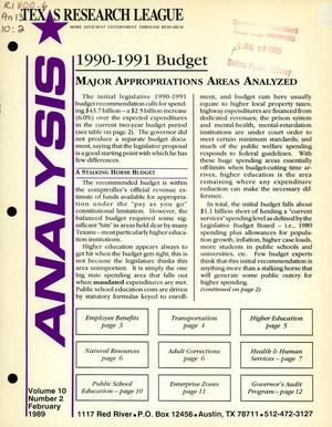 Analysis, Volume 10, Number 2, February 1989