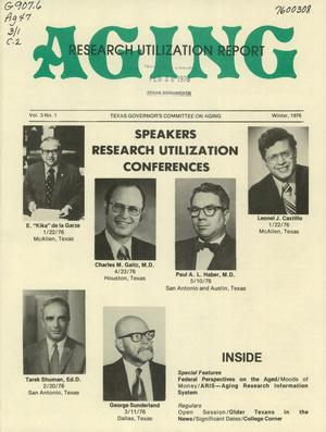 Research Utilization Report, Volume 3, Number 1, Winter 1976