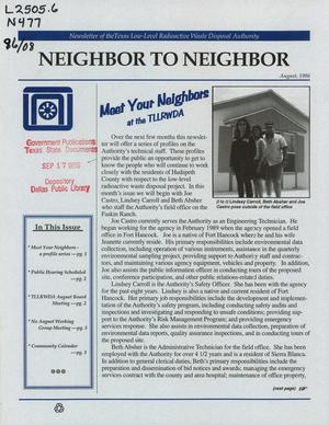 Neighbor to Neighbor, August 1996