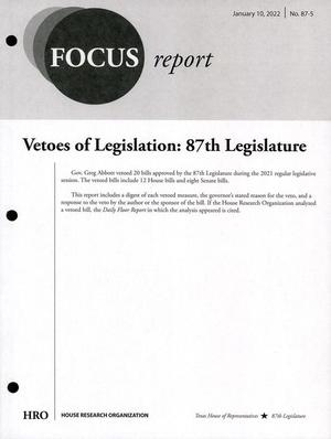 Primary view of object titled 'Focus Report, Volume 87, Number 5, January 10, 2022'.