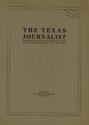 Primary view of object titled 'The Texas Journalist, Volume 3, Number 5, March 1917'.