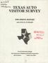 Primary view of Texas Auto Visitor Survey Report: 1990 Spring