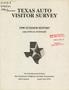 Thumbnail image of item number 1 in: 'Texas Auto Visitor Survey Report: 1990 Summer'.