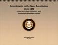 Book: Amendments to the Texas Constitution Since 1876: Current Through the …