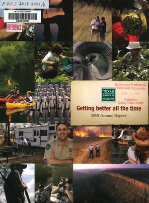 Primary view of object titled 'Texas Parks and Wildlife Department Annual Report: 2008'.