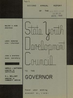 Texas State Youth Development Council Annual Report: 1951